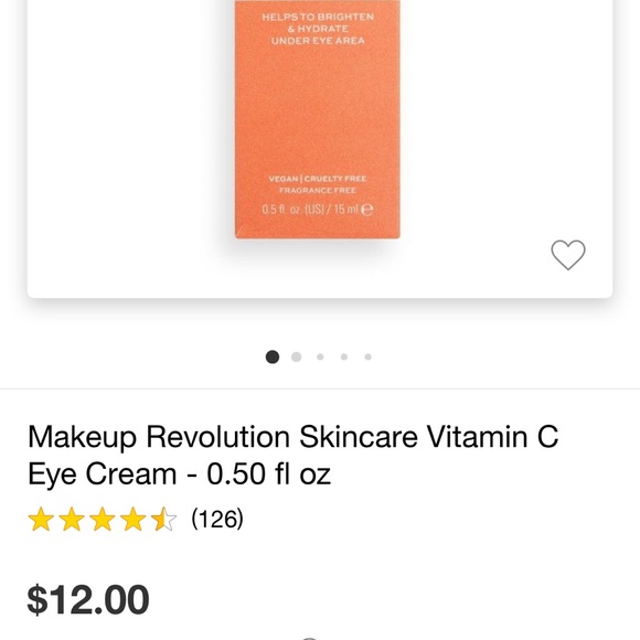 Revolution Vitamin C Eye Cream NEW!! - Picture 4 of 4